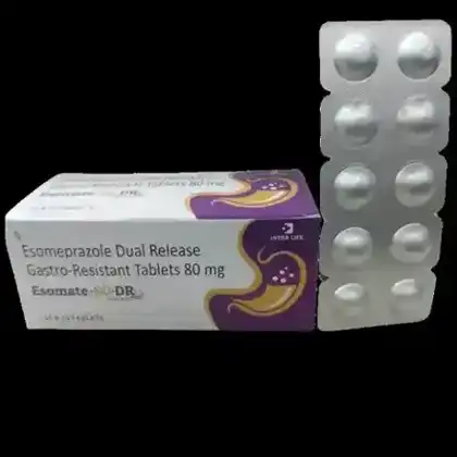 ESOMATE 80 DR TABLET official Intra Life product image