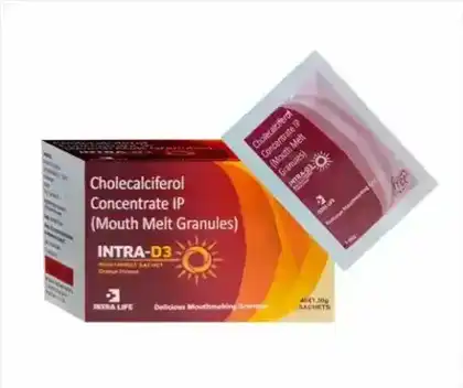 INTRA-D3 MOUTHMELT SACHET official Intra Life product image