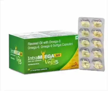 INTRAMEGA-369 Vegan Softgel official Intra Life product image