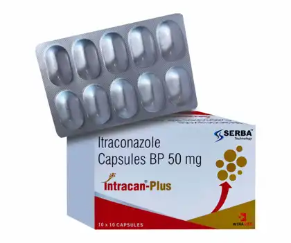 Itraconazole 50mg (SERBA TECHNOLOGY) official Intra Life product image