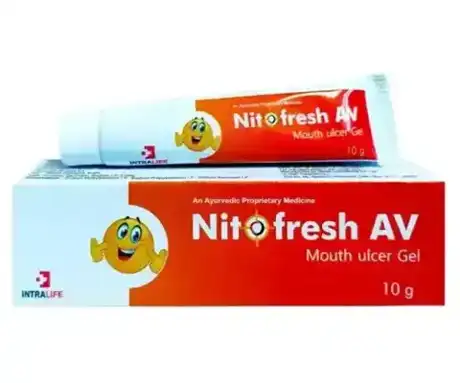 NITOFRESH-AV Mouth Ulcer Gel official Intra Life product image