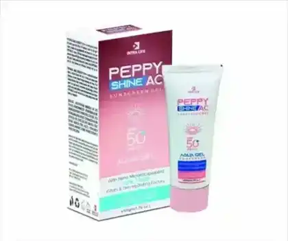 PEPPY SHINE AC SUNSCREEN GEL official Intra Life product image