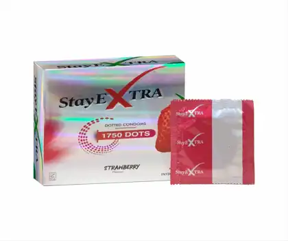 STAYEXTRA CONDOM (STRAWBERRY FLAVOR) official Intra Life product image