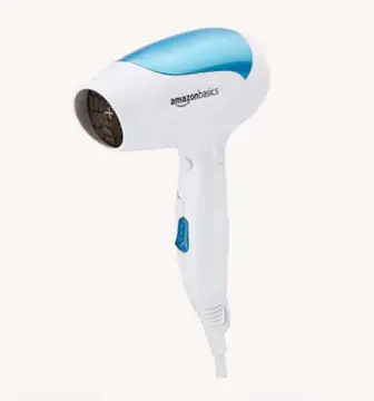 Sleek hair dryer with foldable blue - Intra Life promotional gift