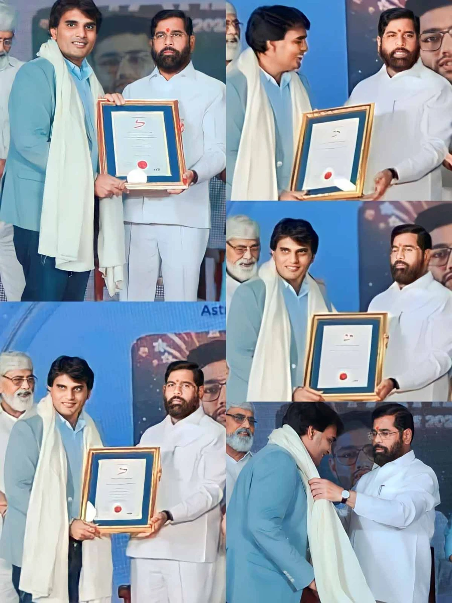 Recognition from Eknath Shinde - official Intra Life archive photo