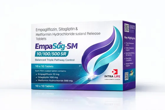 EmpaSug-SM-10-100-500sr Tab - Empagliflozin by Intra Life