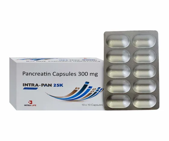 Intrapan-25K Caps - Pancreatin by Intra Life