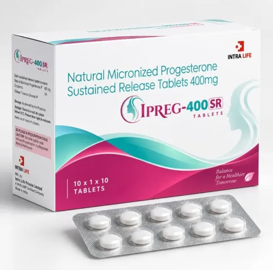 Ipreg-400 Sr Tab - Natural Micronized Progesterone by Intra Life