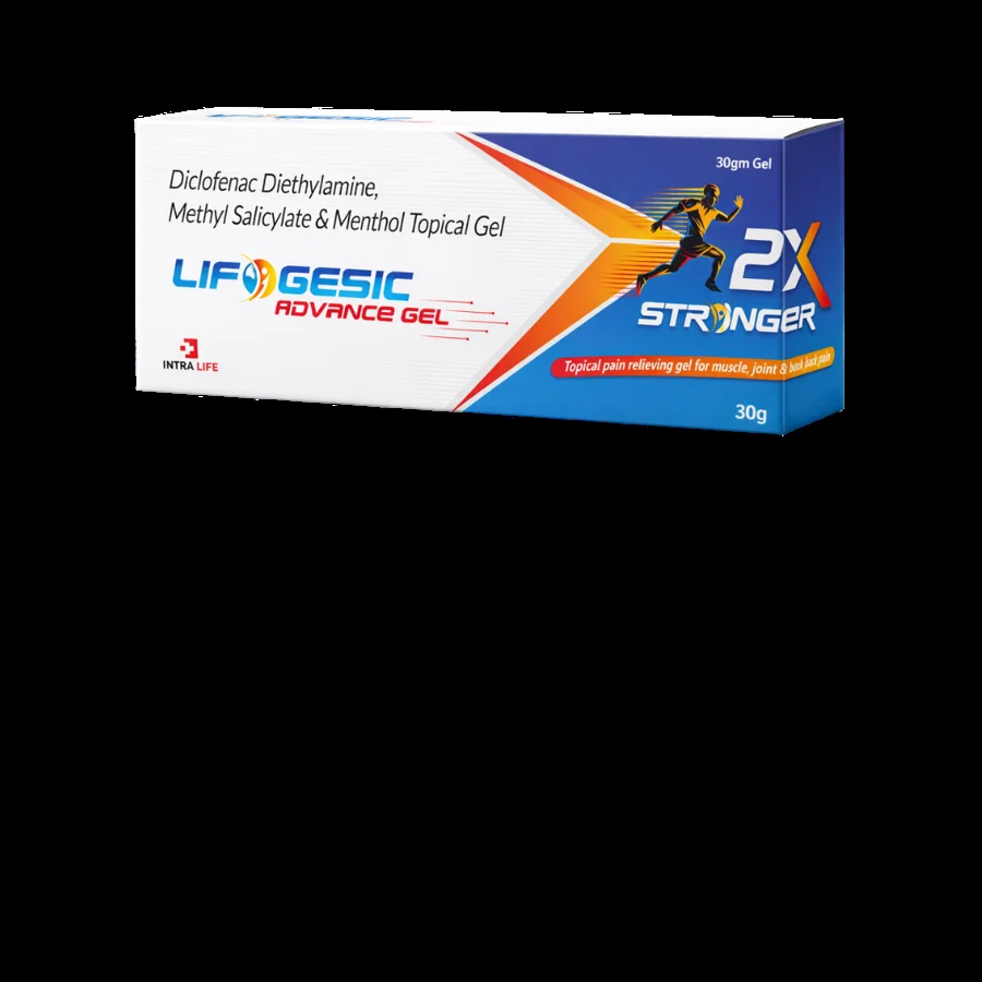 LIFOGESIC ADVANCE GEL product pack from Intra Life